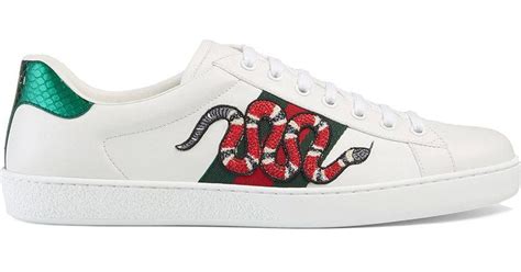 gucci ace with snake|gucci snake sneakers men.